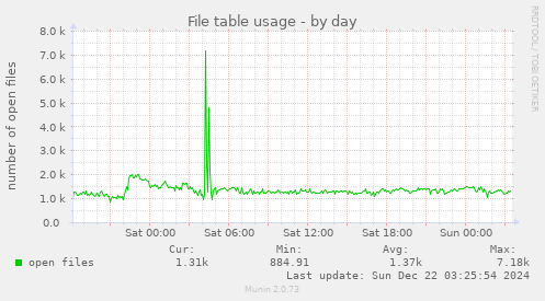 File table usage